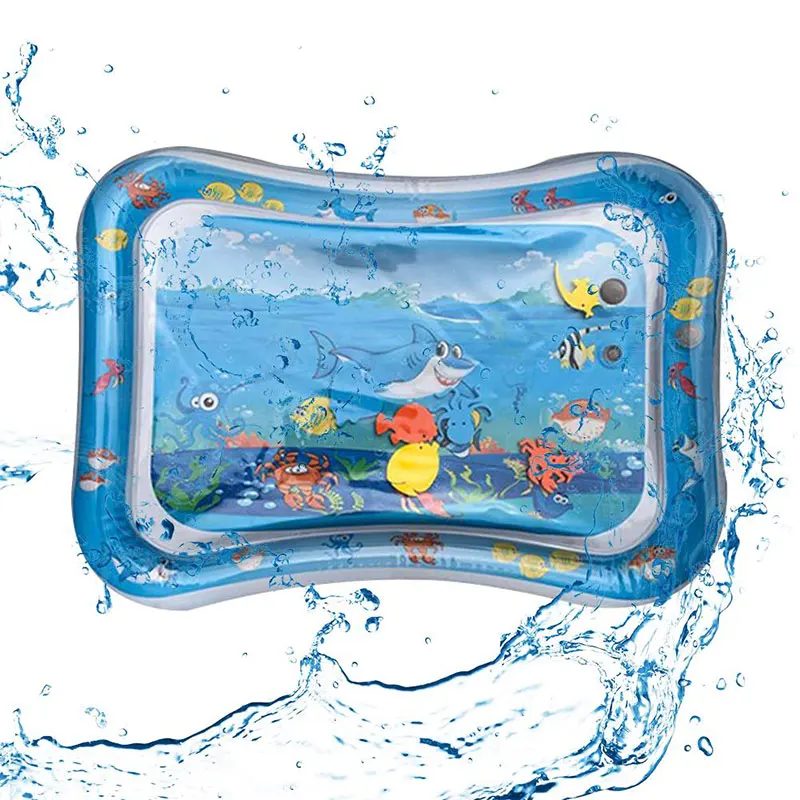 Детский водный спортивный Надувной коврик с заплатками для младенцев, сенсорная подушка для стимуляции Ползания, многофункциональная утолщенная водная игра