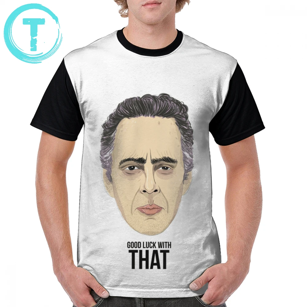 

Psychology T Shirt Dr Jordan Peterson - GOOD LUCK WITH THAT T-Shirt Polyester Short Sleeve Graphic Tee Shirt Fun Basic Tshirt