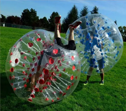 Free Shipping Air Bubble Soccer 0.8mm Pvc 1.5m Inflatable Zorb Ball bubble Football Suit loopy bumper | Игрушки и хобби