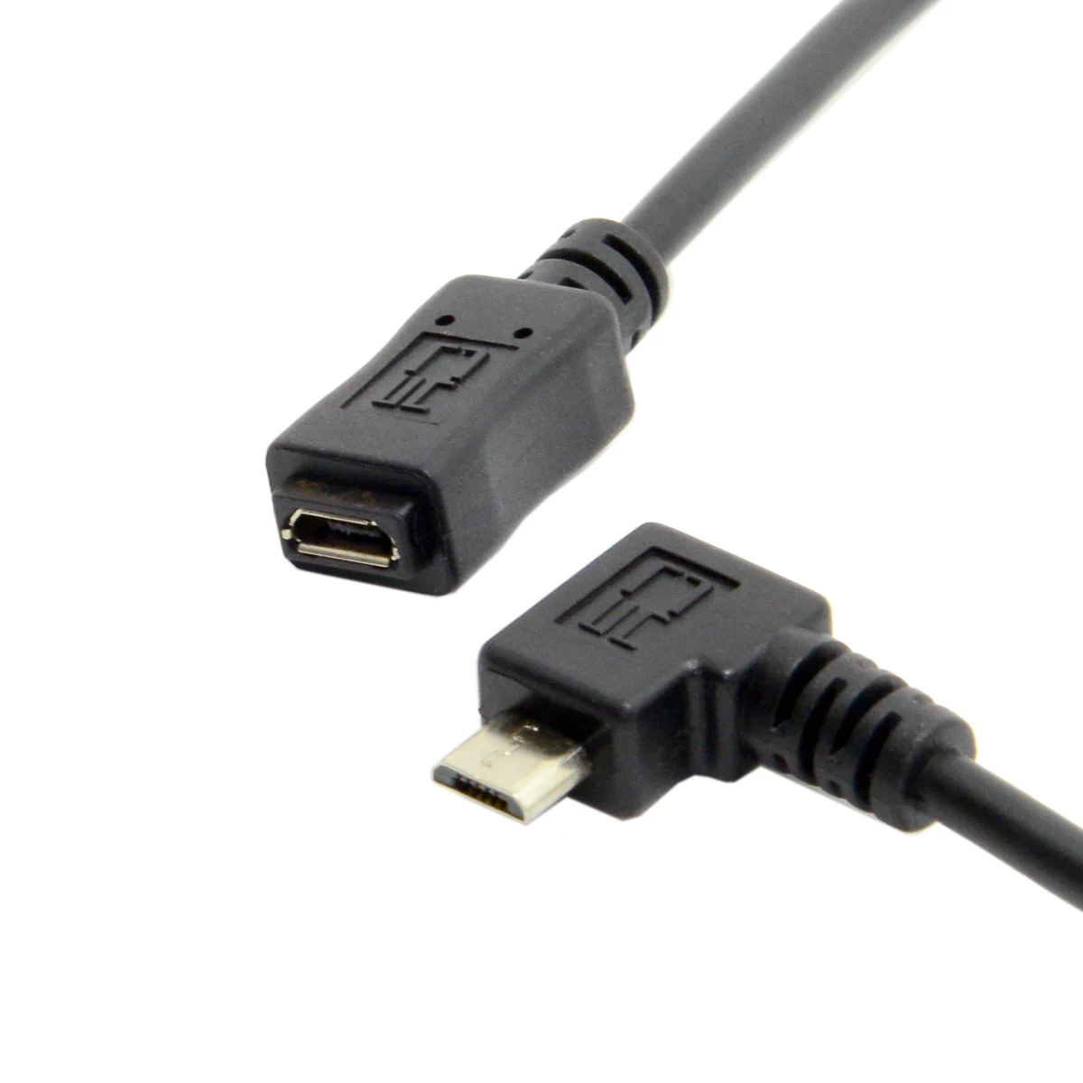 

CYSM Micro USB 2.0 90 Degree Right Angled Male to Female Tablet Phone Extension Cable 50cm