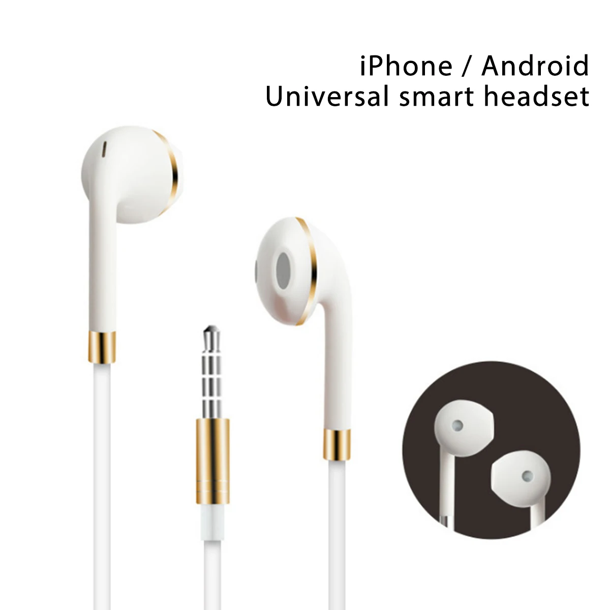 

Headset For Volume Control Sport Earphone Music Traveling For Mobile Phone Universal In-Ear Headset
