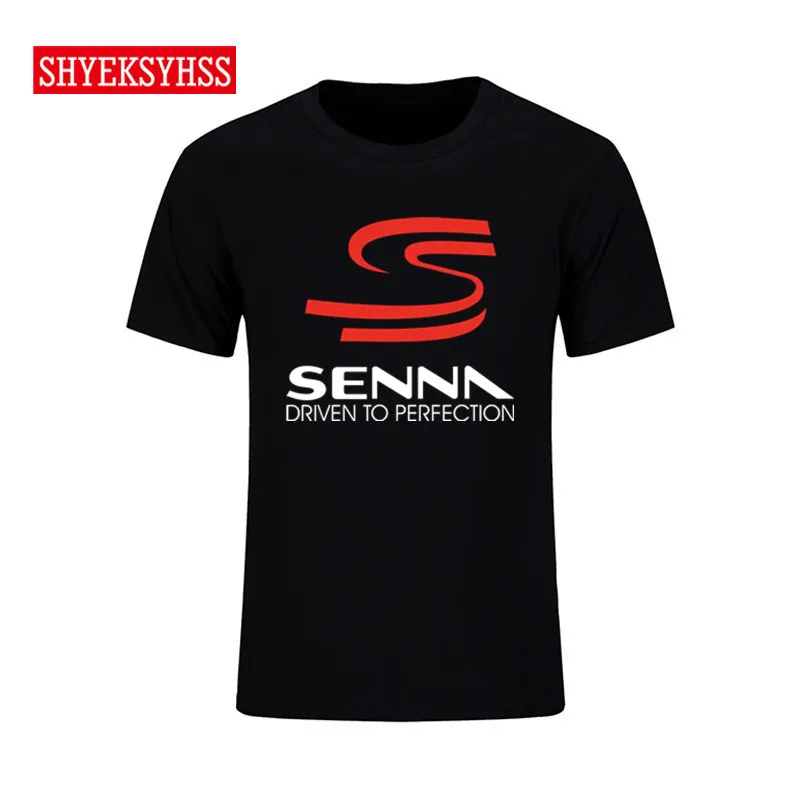 

F1 Formula 1 World Champion Ayrton Senna T-shirt, men's brand T shirt, car auto clothing short sleeve tshirt TEES NEW 2019