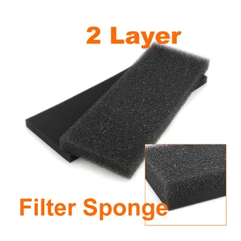 

New 2 Layer Aquarium Fish Tank Replacement Biochemical Sponge Filter Foam Pads DC156