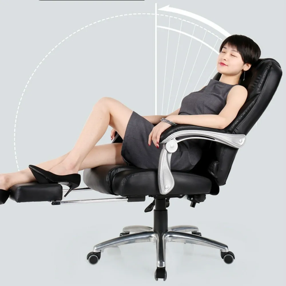 

Computer Chair Household Study Lift Chair Leather Backrest Boss Swivel Chair Work An seat covers Office You