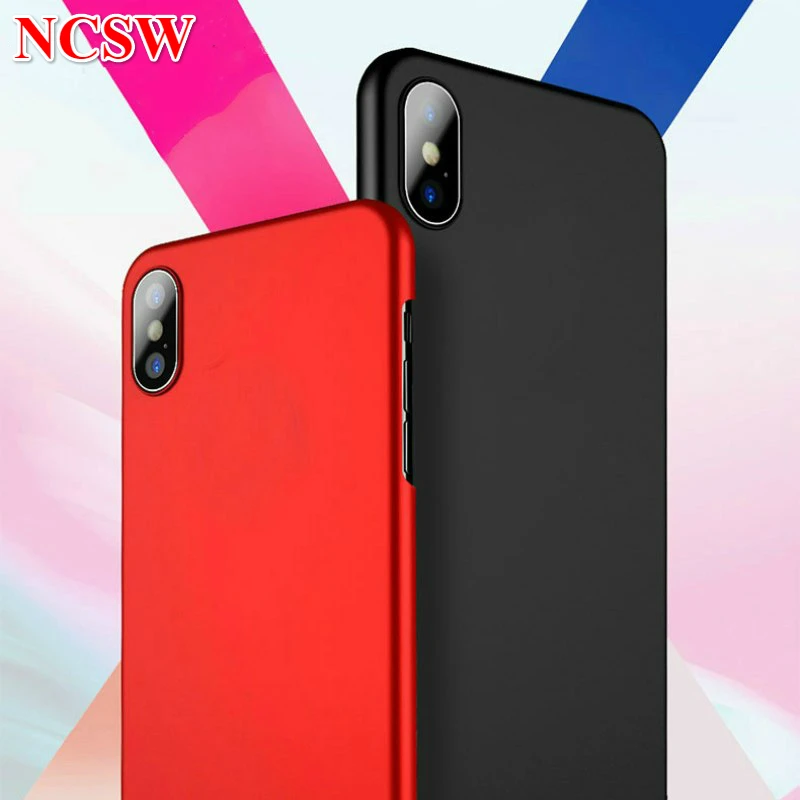 

Cases For iPhone X 8 Plus SE II 6 6S 7 Plus 5 5S Matte Cover Hard Plastic Phone Cases For iPod Touch 5/6 Back Protective Bags