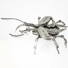Metapod Dynastes 3D стальное металлическое соединение подвижность набор миниатюрных моделей головоломка игрушка Дети Развивающие хобби для мальчиков сплайсинг строительство
