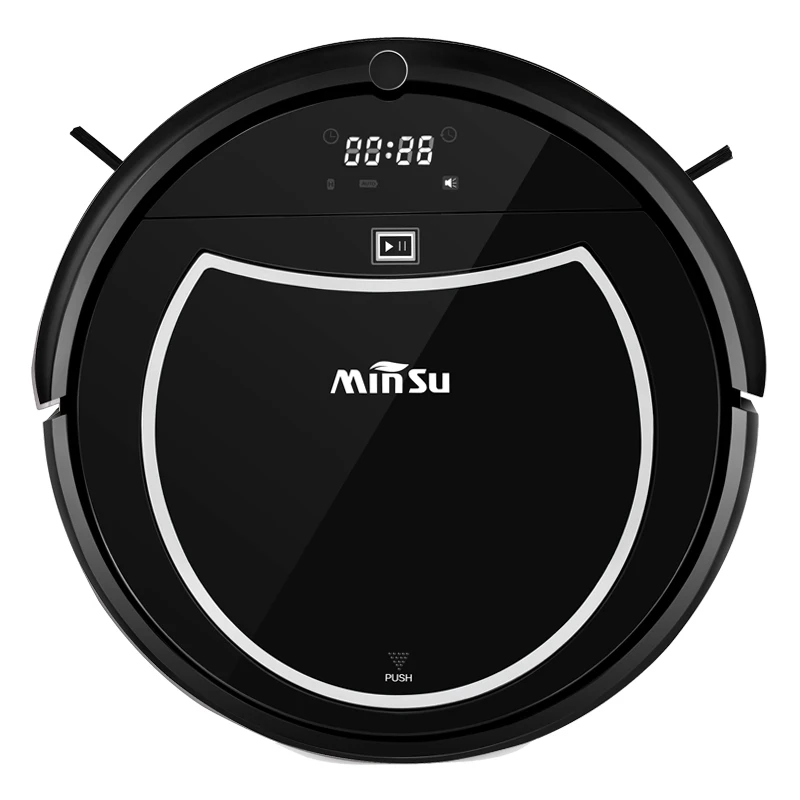 Minsu Vacuum Cleaner Robot For Wet Dry Use Antifalling Remote Control
