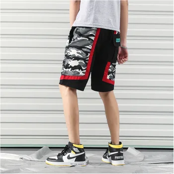 

2019 Spring And Summer New Men's Korean Version Of The Couple Casual Loose Harajuku Camouflage Shorts M-5XL Size Best Streetwear