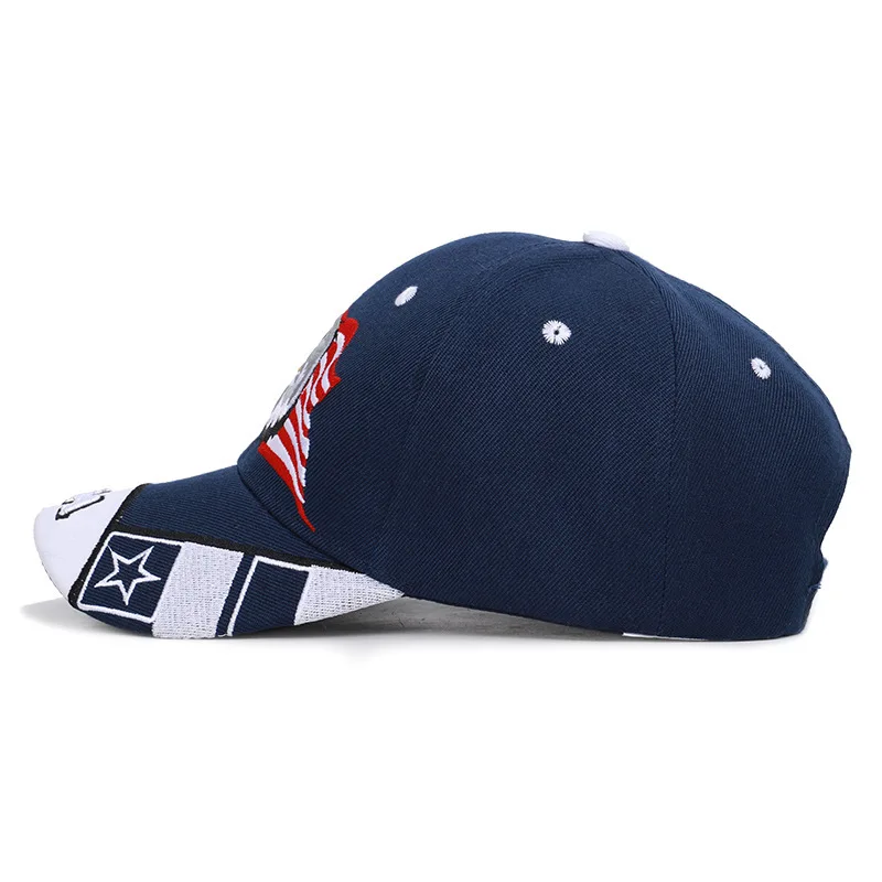 Men's Animal Farm Snap Back Trucker Hat Patriotic American Eagle and American Flag Baseball Cap USA 3D Embroidery