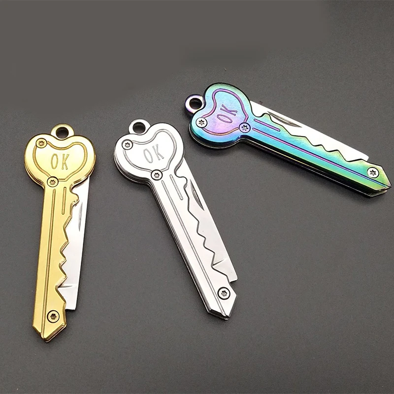 

Opener Pocket Package Survive gadget Multi Tool Blade Box kit Mini Key Knife Letter Camp Outdoor Keychain Ring Keychain Times