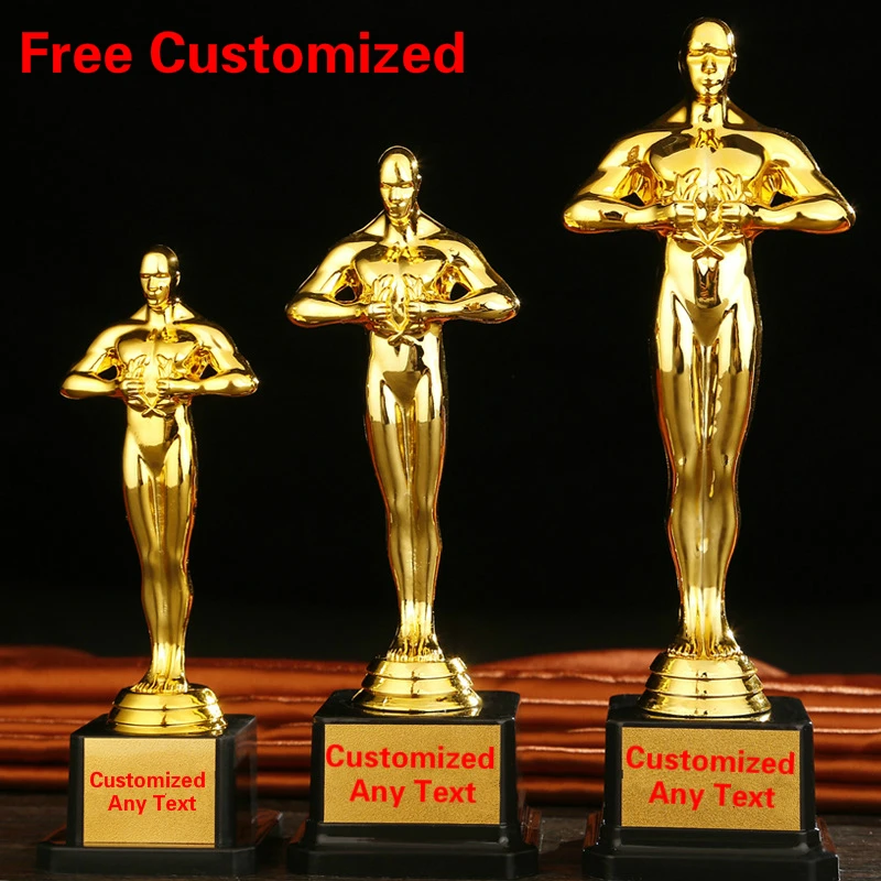 

Best Academy Oscar Awards Pc High-end Plastic Oscar Awards Trophies Gold Plated Oscar Awards Craft Oscar Statuette Trophy Cup