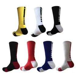 Cross-Border Basketball Dri-FIT высокие спортивные носки Длинные элитные носки хлопок толстые носки с высоким верхом полотенце