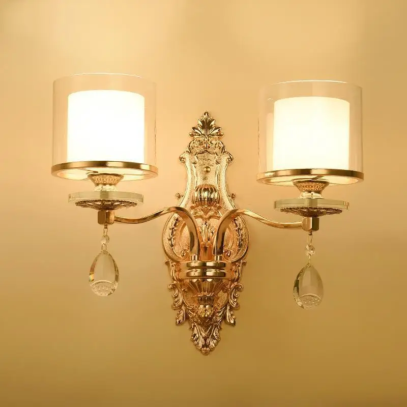 

Lampara De Techo Colgante Moderna Modern Industrieel Lamp Vanity Crystal Led Wandlamp Bedroom Aplique Luz Pared Wall Light