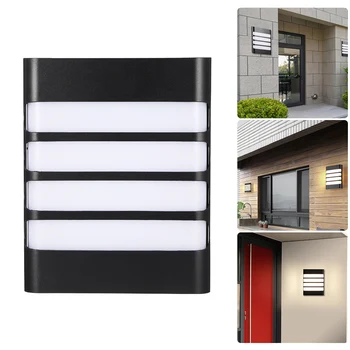 

LED Wall Lamp Outdoor Lighting Waterproof Modern Square Garden Wall Light Aisle Balcony Lamp Buitenverlichting