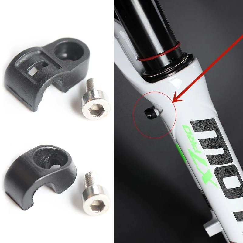 SMLLOW Bicycle front fork repair part front fork wire passing groove universal wire passing clamp fixing wire pipe