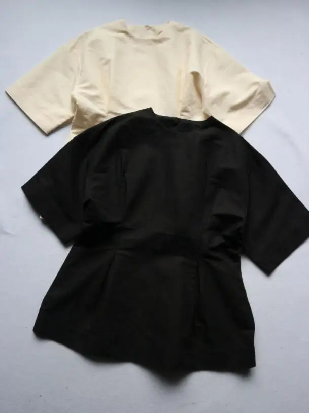 Черный Loano хлопок белье блузка тонкая талия Мода хорошее качество топ женщина