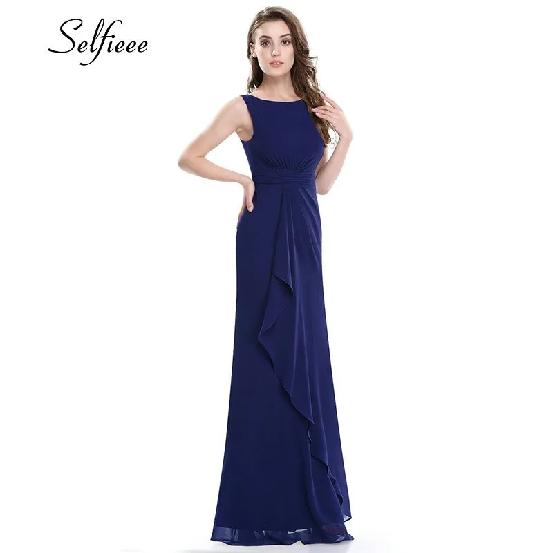 New Elegant Women Dress 2019 A Line O Neck Sleeveless Long Chiffon Dresses Summer Purple Formal Party Dress Vestidos De Fiesta New Elegant Women Dress 2019 A Line O Neck Sleeveless Long Chiffon Dresses Summer Purple Formal Party Dress Vestidos De Fiesta
