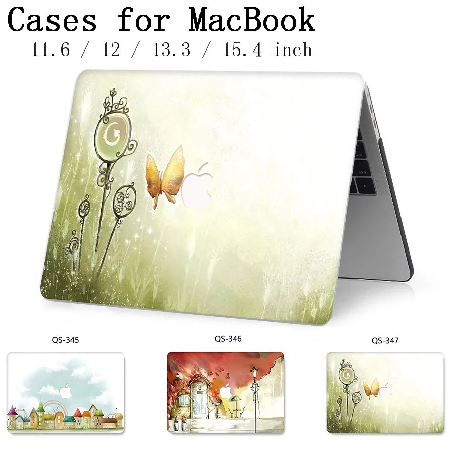 

New Laptop Case For Macbook 13.3 15.6 Inch Hot For MacBook Air Pro Retina 11 12 13 15.4 With Screen Protector Keyboard Cove Gift