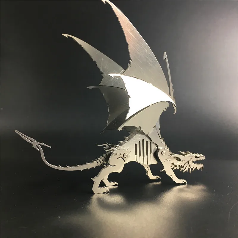 Динозавры 3D Frost Wyrm стальные металлические подвижные искусственные головоломки
