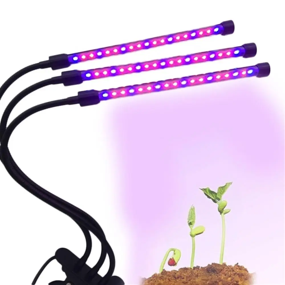 

5V LED Plant Grow Light dimmable function full spectrum Clip lamp for adjustable timing for vegetable Indoor flower plants grow