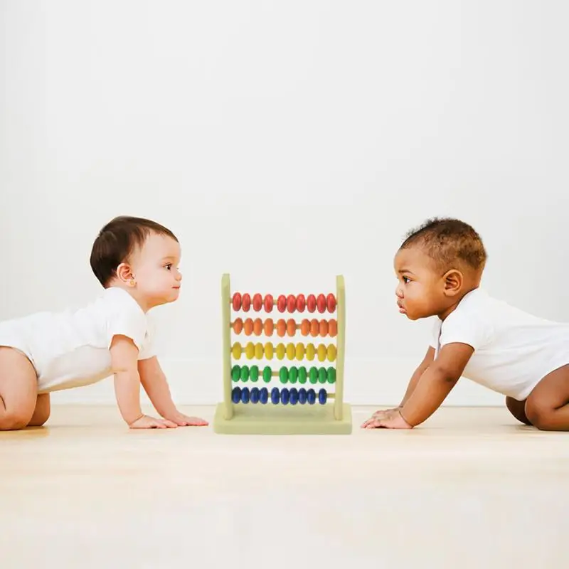 

Small Abacus Handcrafted Educational Toy Wooden Toy Children's Calculating Beads Children Kids Rainbow Baby Early Learning Kids