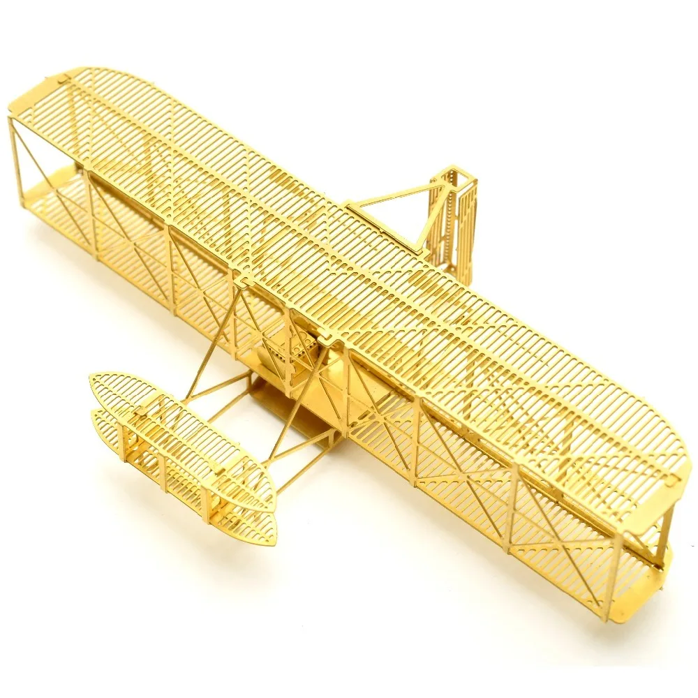 1/160 Райт 1903 Flyer масштаба латунь запечатлелись модель комплект биплан самолет 3D DIY Металлические Головоломки миниатюрные игрушки взрослых