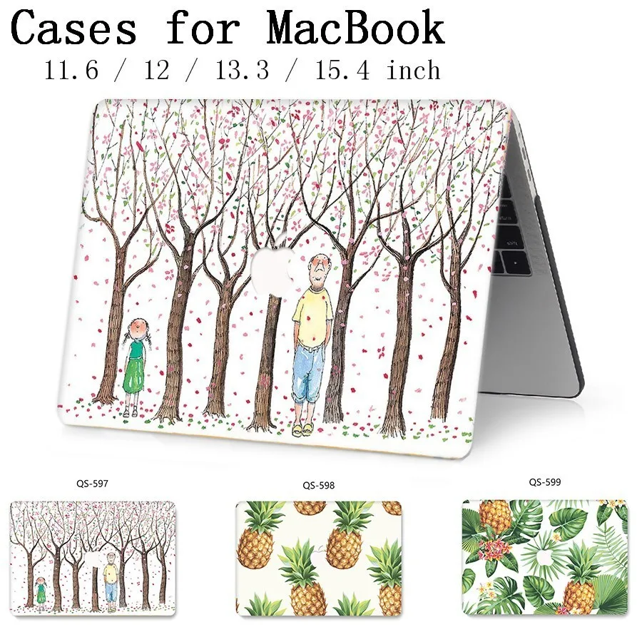 Laptop Case For New Apple MacBook Air Pro Retina 11 12 13 15 13.3 15.4 Inch With Screen Protector+Keyboard Cove For MacBook Case
