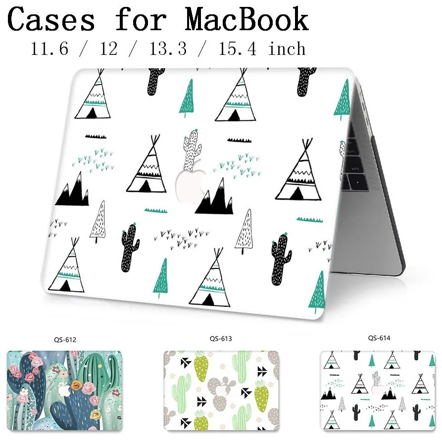 

2019 Laptop Case Tas New For Apple MacBook Air Pro Retina 13.3 15.4 Inch 11 12 13 15 With Screen Protector+Keyboard Cove Cheap