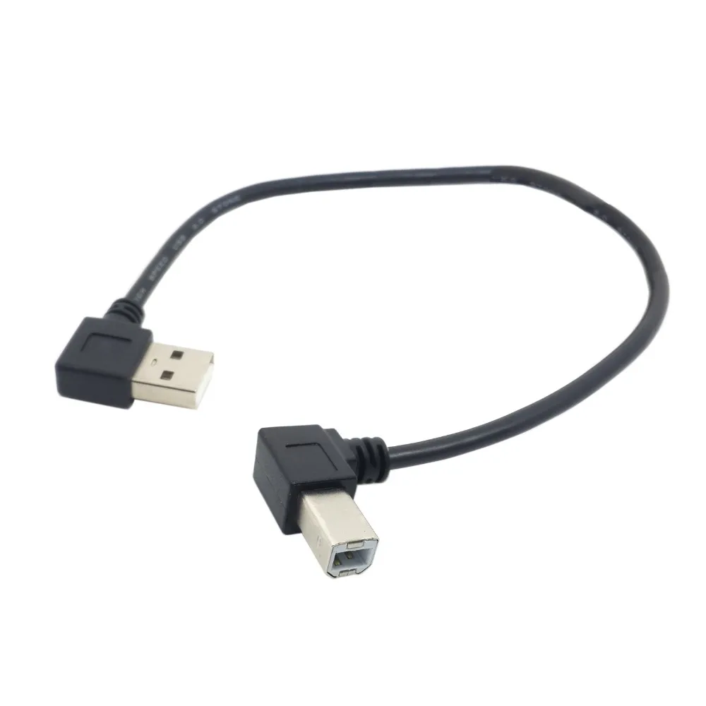 

CYDZ CY Left Angled USB 2.0 A Male to Left Angled B Male 90 degree Printer Scanner Cable 20cm