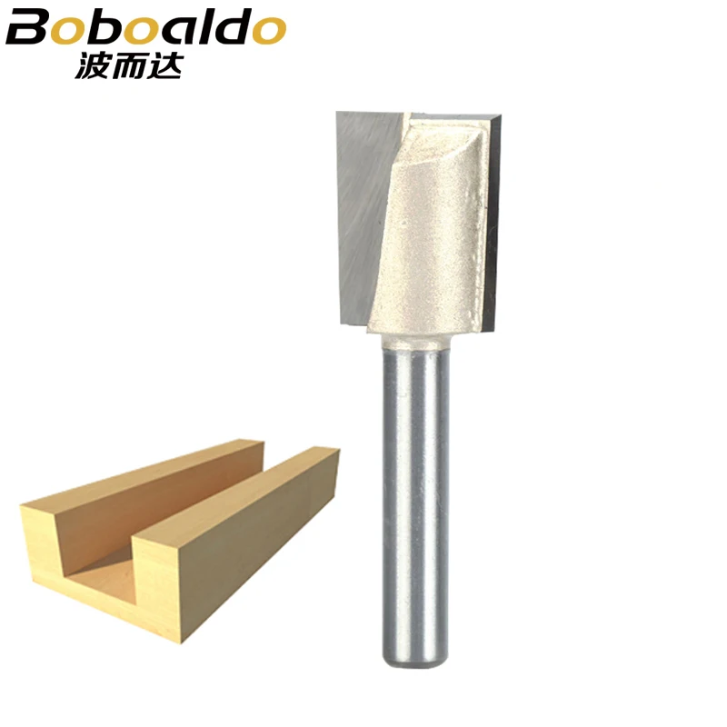 

Boboaldo 1pcs 1/4 Shank CNC Cleaning bottom router bit Woodworking Tools two Flute endmill router bits for wood cutting tools