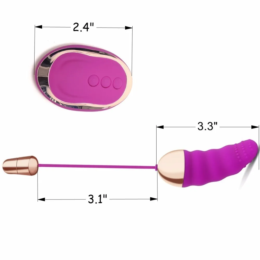 Loaey Usb Перезаряжаемый 10 скоростной беспроводной вибратор с дистанционным