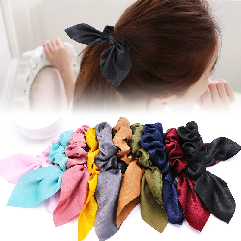 

Sale 1PC Solid Beautiful Headbands Seaside Gifts Hair Rope Adjustable Valentines Gift Unique Bowknot Elastic Hair band