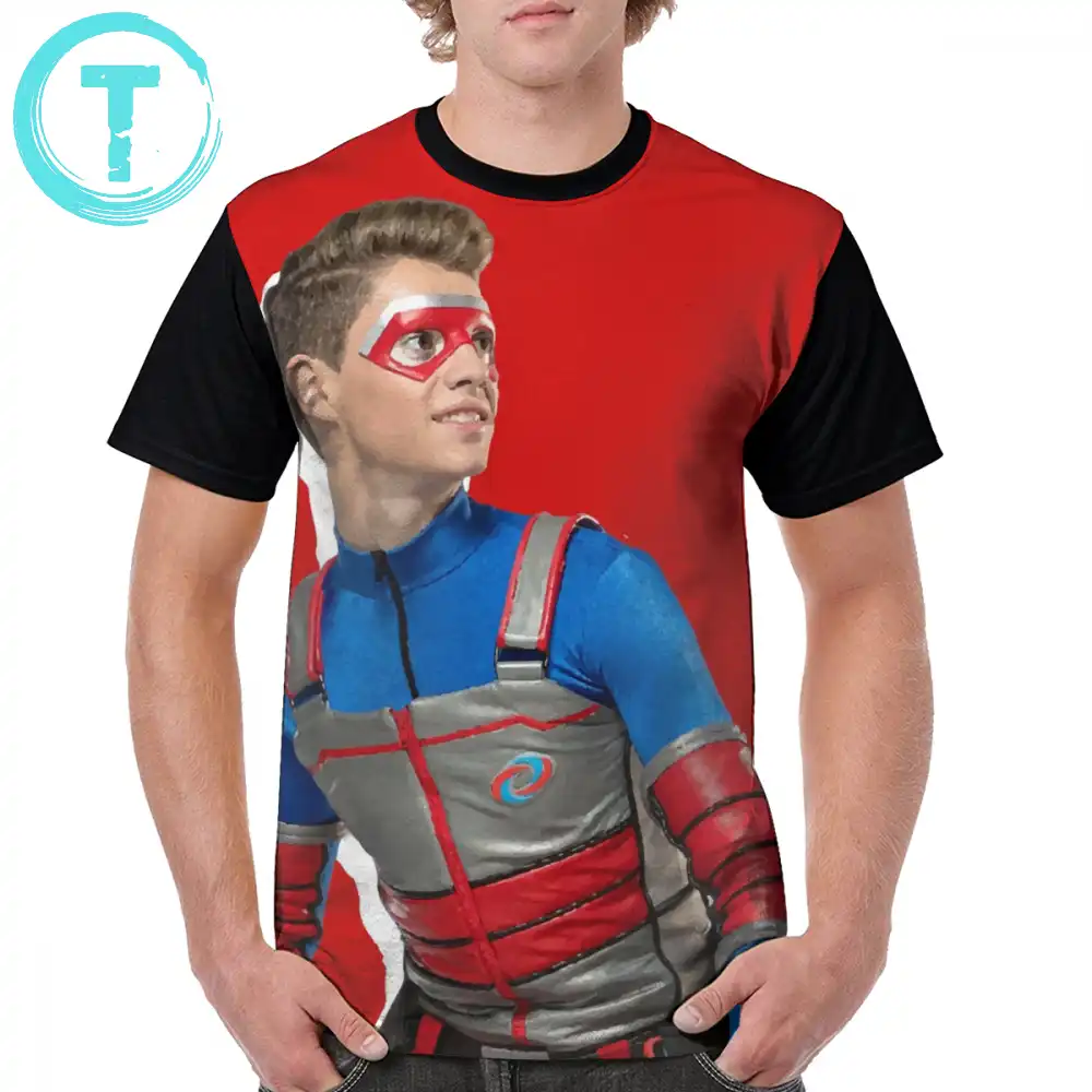 Henry Danger T Shirt Kid Danger Action Red T Shirt Men Short Sleeves