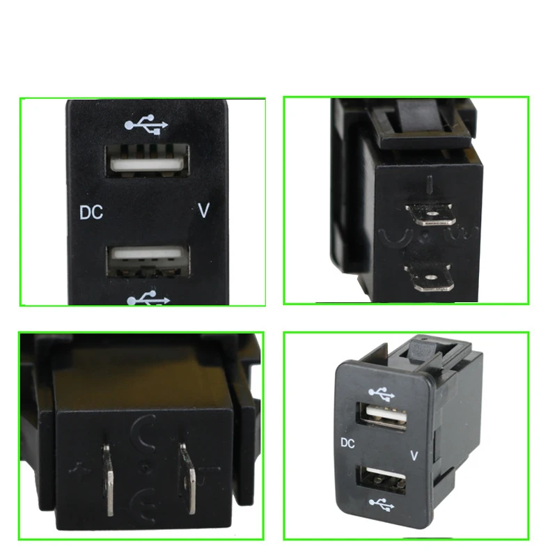 DC 12 24V двойной USB порт со светодиодным цифровым вольтметром монитор автомобильное