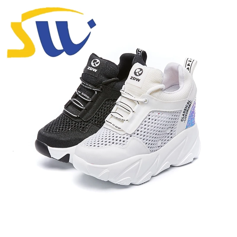 

SWONCO Breathable Summer Shoes Sneakers Woman Black/white Platform Sneakers For Woman Autumn Casual Shoes 2019 Hot Sequins