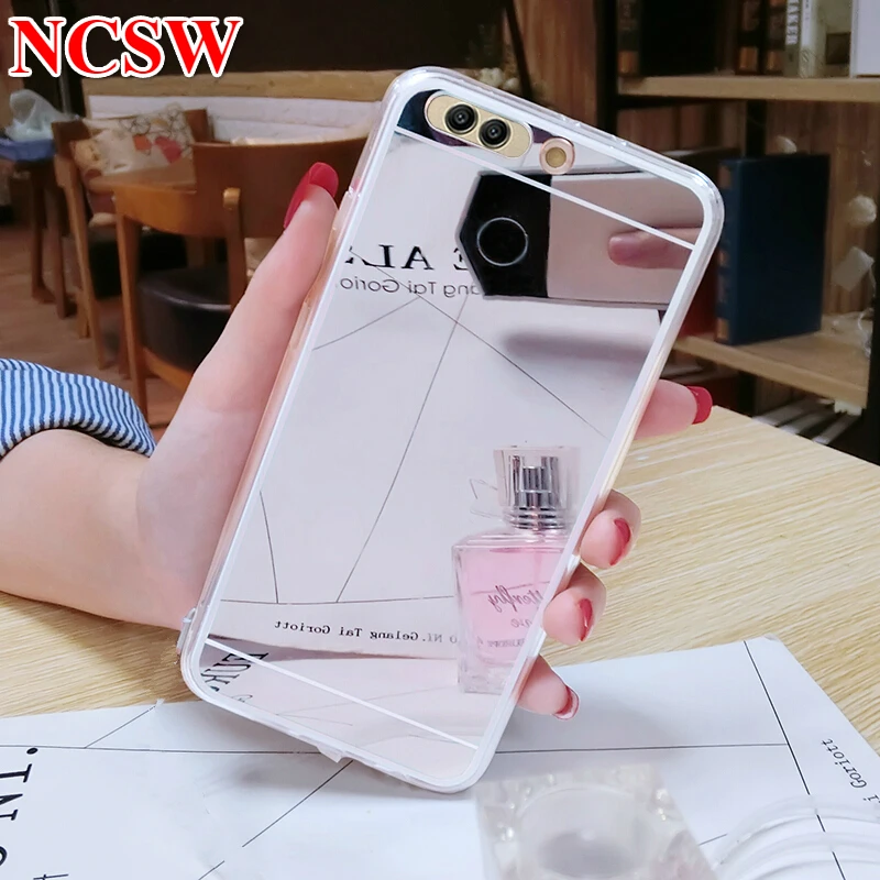 

Shining Mirror TPU Case For Huawei P20 Lite/Pro Honor V10 9 V9 Play 7X 4A 6A P10 P9 Lite/Plus P8 Lite 2017 Mate10/9 Back Cover