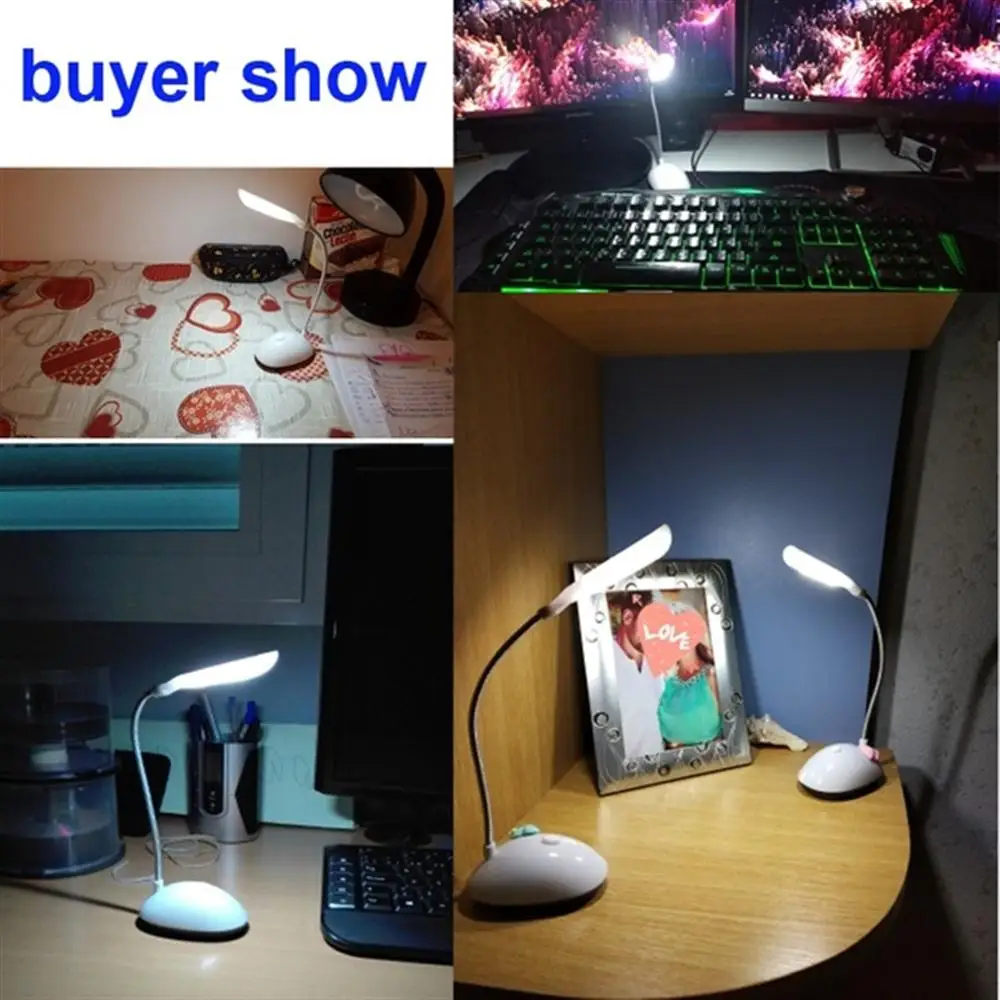 

Foldable Portable LED Desk Lamp 6500K Children Eye Protection Reading 360 degree rotation Table Lamp Battery Powered night light