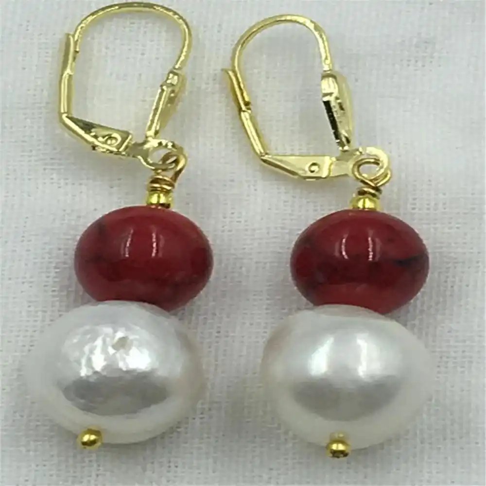 13-14 мм огромный барокко серьги с белым жемчугом Золотой крючок свадебные женские завораживает вечерние элегантные модные twopin Классическая ...