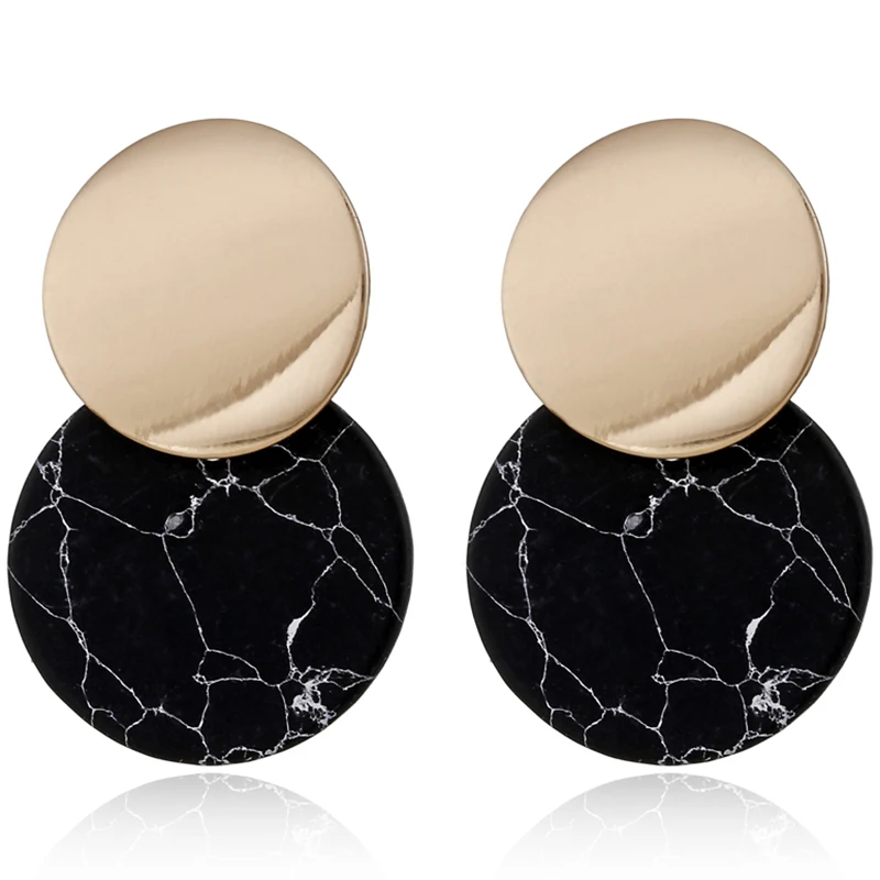 

Fashion Earrings Female Round Pendant Earrings Metal Charming Bohemian Style Shawl