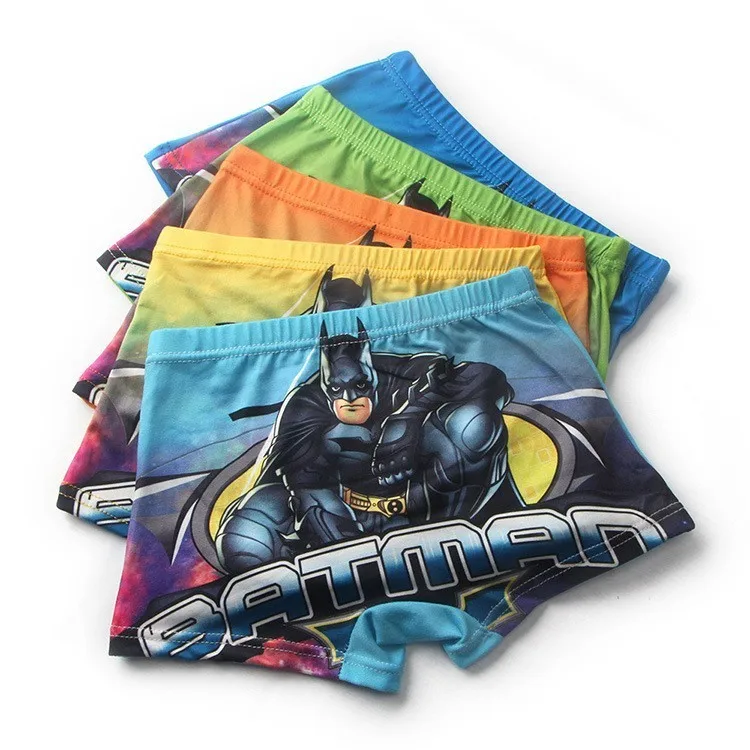 

5pieces Marvel panty briefs boys cotton Underwear Movie Comic Boxers Underpants super hero Spiderman Superman kids Panties male