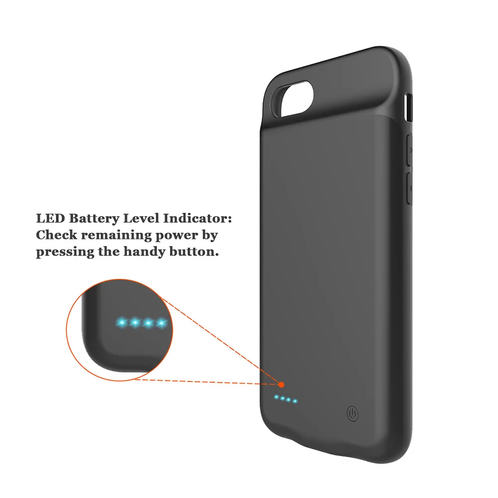 

Battery Charger Case For iPhone 7 Plus/8 Plus 4000mAh Power Bank Charging Case Powerbank Charger Case For iPhone 7 Plus/8 Plus