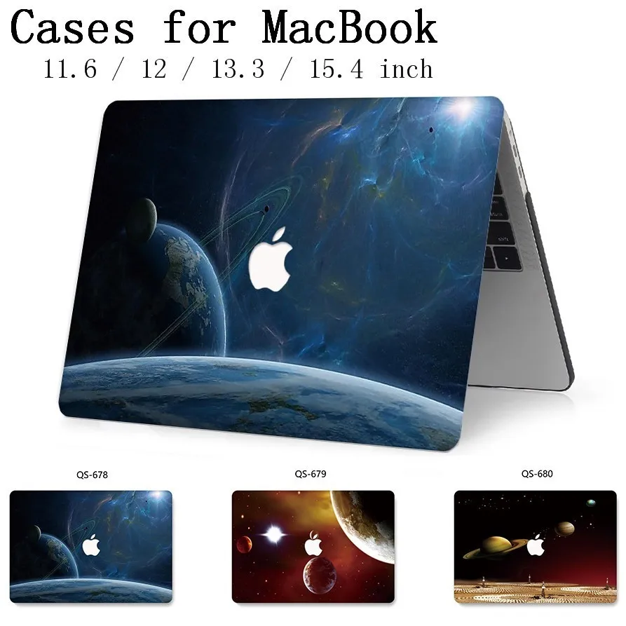 

2019 Laptop Case For Apple MacBook Air Pro Retina 13.3 15.4 Inch 11 12 13 15 With Screen Protector+Keyboard Cove Funda Cheap Bag