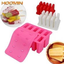HOOMIN силиконовые емкости для мороженого 50 палочек самодельный Лед Крем куб инструменты поп леденец формочки для льда Форма для мороженого с крышкой сумки-лотки