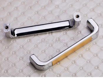 JD Gold Silver Strip Round Zinc Alloy Pastoral European Modern Simple Cabinet Wardrobe Door Handle Kitchen Door Handle