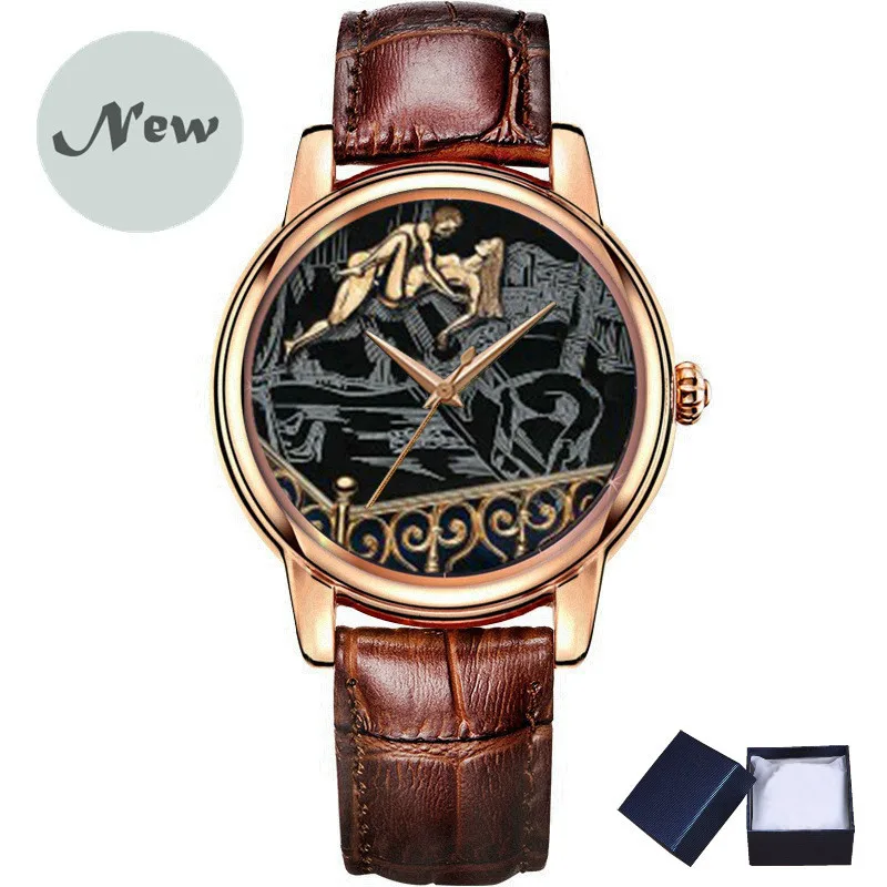 

Japan Korea Style lovers couples watch Gift creative watch quartz Wrist watches Men And Women Love Anniversary relogio clock