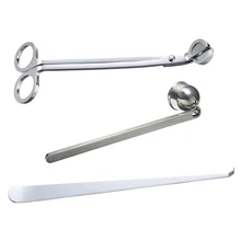 Stainless Wick Snuffer Tool Hook tesoura Cutter Clipper Steel Candle Trimmer Oil Lamp Trim scissor tijera