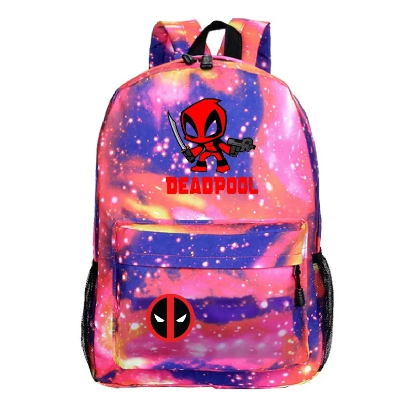 Рюкзак Deadpool 2 Sac a Dos Mochila Mujer, повседневная школьная сумка для женщин Marvel Studio, мужская дорожная сумка через плечо, школьная сумка