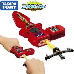 Оригинальный TOMY Beyblade Burst launcher B-94 цифровой меч LAUNCHER красный правый левый двойной поворот bey blade игрушка для детей