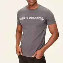 Trendyol мужские антрацитовые мужские тонкие футболки с принтом TMNSS19BO0041