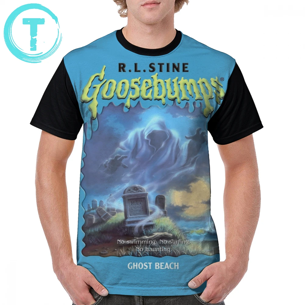 

Goosebumps T Shirt Ghost Beach Goosebumps T-Shirt Summer Short Sleeves Graphic Tee Shirt 100 Cotton 5x Mens Funny Printed Tshirt